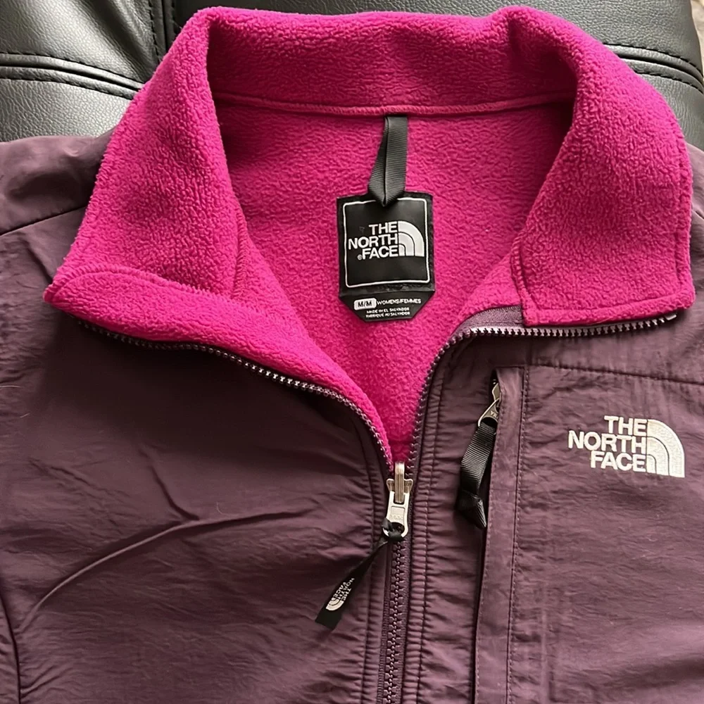 The North Face Denali Fleece Zip-up Jacket Women Size Medium Magenta/purple/pink - Picture 9 of 12
